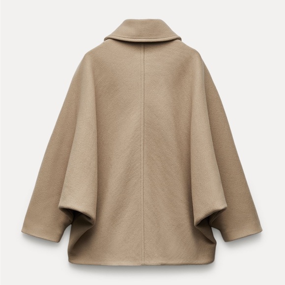 Zara ZW Collection Wool Blend Short Coat - Picture 15 of 17